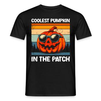 Halloween CITROUILLE LA PLUS COOL DE LA RÉGION Amusant - T-shirt homme - noir - Devant - AI Model Male 178 light (178cm)