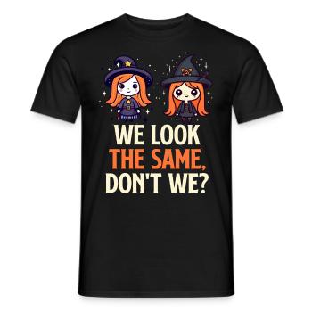 Halloween WE LOOK THE SAME DON'T WE? Halloween - Männer T-Shirt - Schwarz - Vorne - AI Model Male 178 light (178cm)