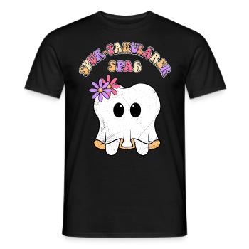 Fête d’Halloween SPUK-TACULAR FUN Drôle - T-shirt homme - noir - Devant - AI Model Male 178 light (178cm)