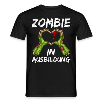 Halloween Kostüm Kinder ZOMBIE IN AUSBILDUNG - Männer T-Shirt - Schwarz - Vorne - AI Model Male 178 light (178cm)