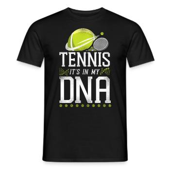 Drôle de joueur de tennis Raquette Tennis - T-shirt homme - noir - Devant - AI Model Male 178 light (178cm)