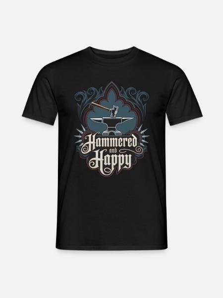Hammered And Happy - Men's T-Shirt - black