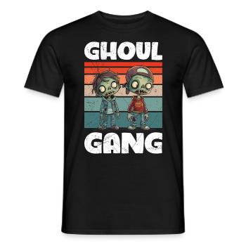 Halloween Kostüm Kinder GHOUL GANG Gruseliges - Männer T-Shirt - Schwarz - Vorne - AI Model Male 178 light (178cm)