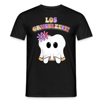 Costume d’Halloween Enfants GO SCARY TIME Drôle - T-shirt homme - noir - Devant - AI Model Male 178 light (178cm)