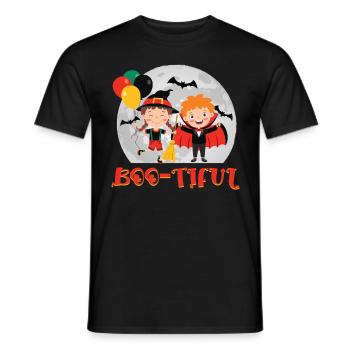 Halloween Kids BOO - TIFUL Halloween Costume - T-shirt homme - noir - Devant - AI Model Male 178 light (178cm)