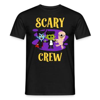 Costume d’Halloween Enfants SCARY CREW Drôle - T-shirt homme - noir - Devant - AI Model Male 178 light (178cm)