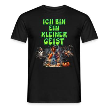 Halloween Kostüm ICH BIN EIN KLEINER GEIST Lustig - Männer T-Shirt - Schwarz - Vorne - AI Model Male 178 light (178cm)