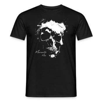 Memento Mori Glitch Crâne - T-shirt homme - noir - Devant - AI Model Male 178 light (178cm)