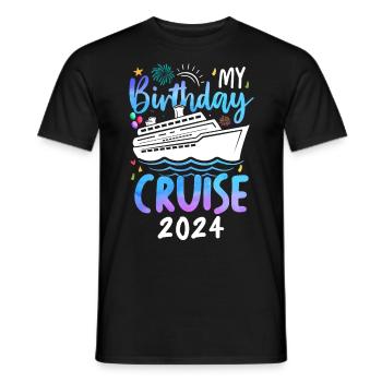 Ma croisière d’anniversaire 2024 - T-shirt homme - noir - Devant - AI Model Male 178 light (178cm)