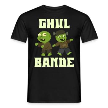 Halloween Kostüm Kinder GHUL BANDE Lustiges - Männer T-Shirt - Schwarz - Vorne - AI Model Male 178 light (178cm)