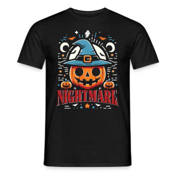 Halloween Costume Kids NIGHTMARE Funny - Men's T-Shirt - black - Front - AI Model Male 178 light (178cm)