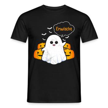 Halloween Kostüm Kinder ERWISCHT Lustiges - Männer T-Shirt - Schwarz - Vorne - AI Model Male 178 light (178cm)