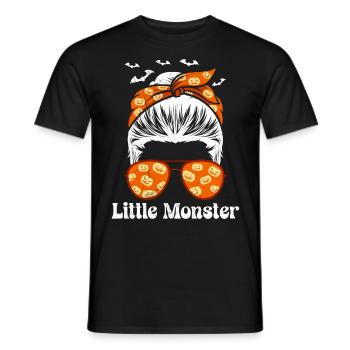 Halloween Costume Girl LITTLE MONSTER Funny - Men's T-Shirt - black - Front - AI Model Male 178 light (178cm)