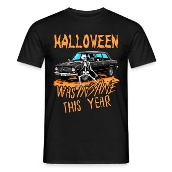 Halloween Was Insane This Year - Men's T-Shirt - black - Front - AI Model Male 178 light (178cm)