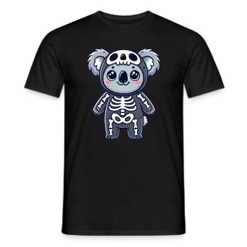 Koala Halloween Skeleton Kids Women Men Koala - Men's T-Shirt - black - Front - AI Model Male 178 light (178cm)