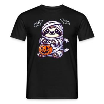 Paresseux Halloween Maman Enfants Femmes Hommes - T-shirt homme - noir - Devant - AI Model Male 178 light (178cm)