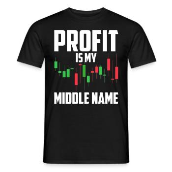 Day Trading Day Trader Bourse Bourse - T-shirt homme - noir - Devant - AI Model Male 178 light (178cm)
