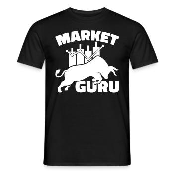 Day Trading Day Trader Bourse Bourse - T-shirt homme - noir - Devant - AI Model Male 178 light (178cm)