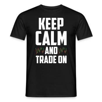 Day Trading Day Trader Bourse Bourse - T-shirt homme - noir - Devant - AI Model Male 178 light (178cm)