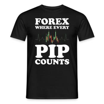Trading Forex Trader Marché financier - T-shirt homme - noir - Devant - AI Model Male 178 light (178cm)