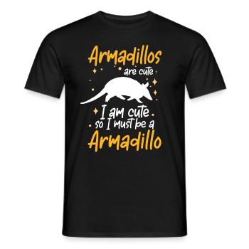 Armadillo I'm an Armadillo Armadillo - Men's T-Shirt - black - Front - AI Model Male 178 light (178cm)