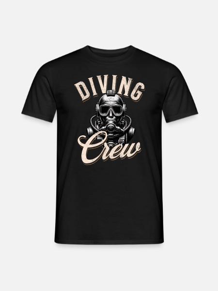 Diving Diver Crew Team - Men's T-Shirt - black