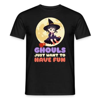 Halloween Costume GIRLS JUST WANT FUN Party - Men's T-Shirt - black - Front - AI Model Male 178 light (178cm)