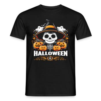 Halloween Enfants Fête HALLOWEEN Costume Enfants - T-shirt homme - noir - Devant - AI Model Male 178 light (178cm)