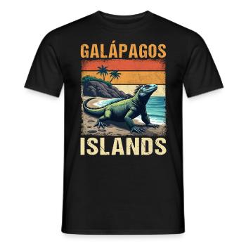 Galapagos Islands - Men's T-Shirt - black - Front - AI Model Male 178 light (178cm)