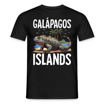 Galapagos Islands - Men's T-Shirt - black - Front - AI Model Male 178 light (178cm)
