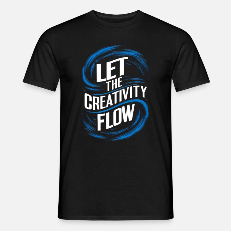 let the creativity flow - Men's T-Shirt - black