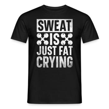 Fitness Trainer Weightlifting GYM Bodybuilding - Men's T-Shirt - black - Front - AI Model Male 178 light (178cm)