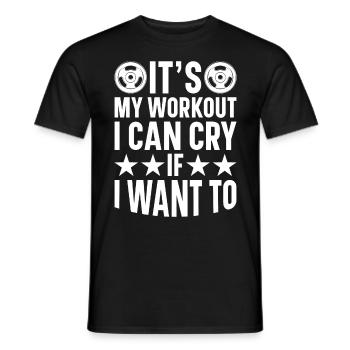 Entraîneur de fitness Haltérophilie GYM Musculation - T-shirt homme - noir - Devant - AI Model Male 178 light (178cm)