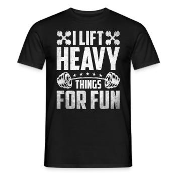 Entraîneur de fitness Haltérophilie GYM Musculation - T-shirt homme - noir - Devant - AI Model Male 178 light (178cm)