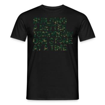 Mason Masonic Camo Freemason - Männer T-Shirt - Schwarz - Vorne - AI Model Male 178 light (178cm)