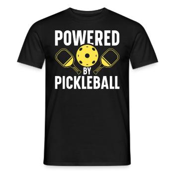 Joueur de Pickelball Pickelball Chauve-souris Pickelball - T-shirt homme - noir - Devant - AI Model Male 178 light (178cm)