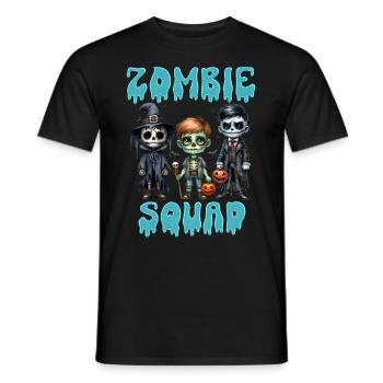 Halloween Kostüm Kinder ZOMBIE SQUAD Lustiges - Männer T-Shirt - Schwarz - Vorne - AI Model Male 178 light (178cm)
