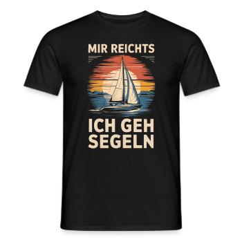 J’en ai marre je vais naviguer voilier rétro marin - T-shirt homme - noir - Devant - AI Model Male 178 light (178cm)