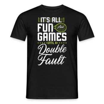 Funny Tennis Player Racket It's - Männer T-Shirt - Schwarz - Vorne - AI Model Male 178 light (178cm)