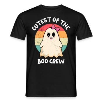Halloween Party CUTEST OF THE BOO CREW Vintage - Men's T-Shirt - black - Front - AI Model Male 178 light (178cm)