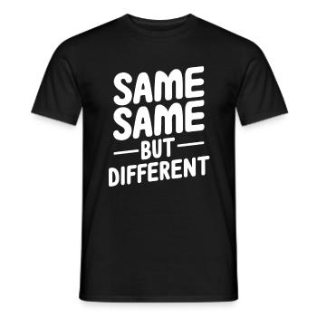 Gleich, gleich, aber anders - Männer T-Shirt - Schwarz - Vorne - AI Model Male 178 light (178cm)