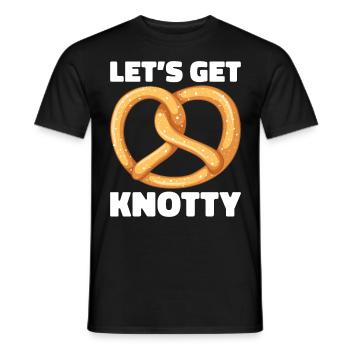 Bretzel Brezeln Bäcker Backwaren - Männer T-Shirt - Schwarz - Vorne - AI Model Male 178 light (178cm)