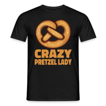Bretzel Brezeln Bäcker Backwaren - Männer T-Shirt - Schwarz - Vorne - AI Model Male 178 light (178cm)