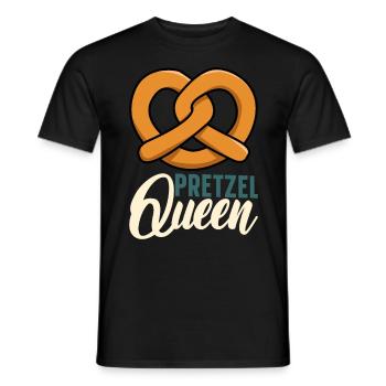 Pretzels Pretzels Bakers Baked goods - Men's T-Shirt - black - Front - AI Model Male 178 light (178cm)