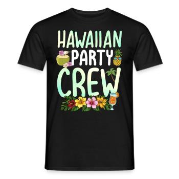 Hawaii Party Crew - Männer T-Shirt - Schwarz - Vorne - AI Model Male 178 light (178cm)