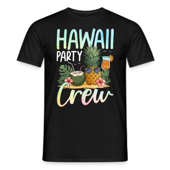 Hawaii Party Crew - Männer T-Shirt - Schwarz - Vorne - AI Model Male 178 light (178cm)