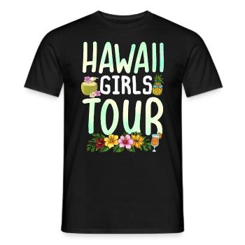 Hawaii Girls Tour - Männer T-Shirt - Schwarz - Vorne - AI Model Male 178 light (178cm)
