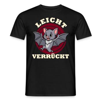 Halloween Costume SLIGHTLY CRAZY Funny Kids - Men's T-Shirt - black - Front - AI Model Male 178 light (178cm)