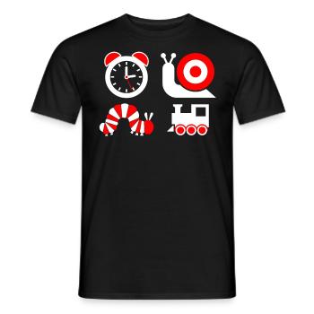 Bébé avec un contraste élevé - T-shirt homme - noir - Devant - AI Model Male 178 light (178cm)