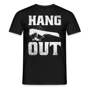 Hang gliding Paragliding hang gliding - Men's T-Shirt - black - Front - AI Model Male 178 light (178cm)